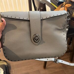 Gray Leather Bag